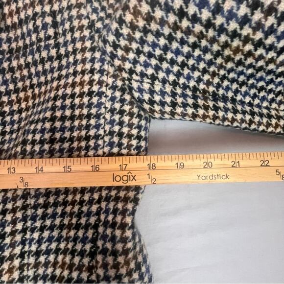 J Crew Dover Houndstooth Blazer Womens 8 Wool Academia Preppy Double Breasted - Picture 11 of 13